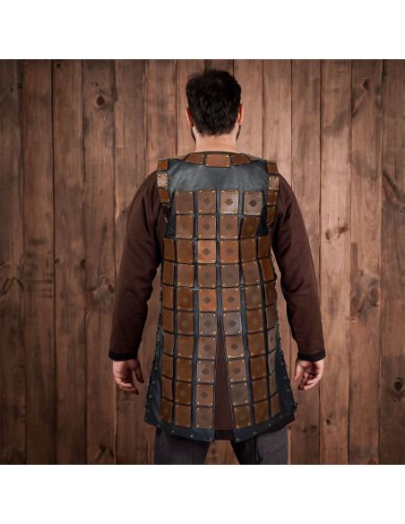 Leren pantser met schaalontwerp,...