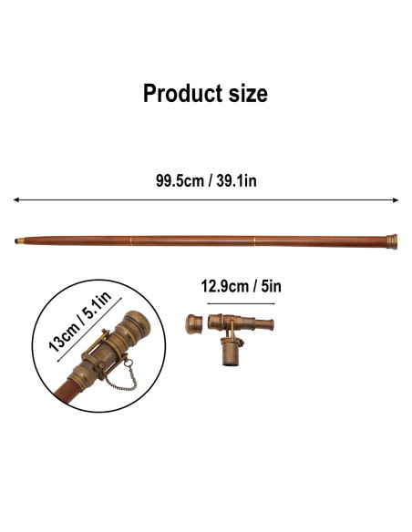 Steampunk-Modellstock mit Fernglas...