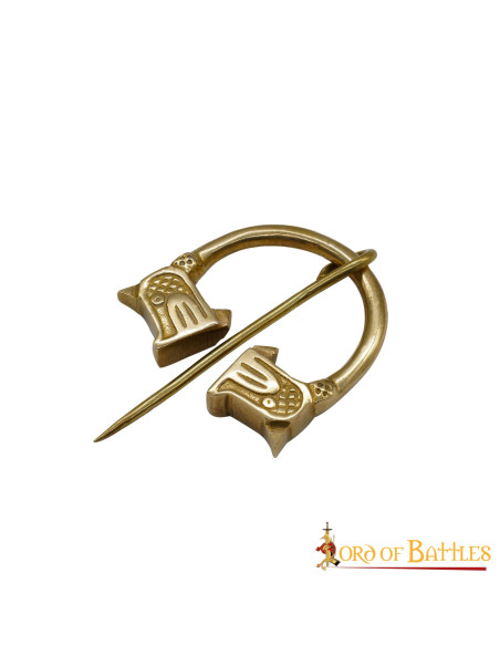 Viking messing fibula wolf ontwerp...