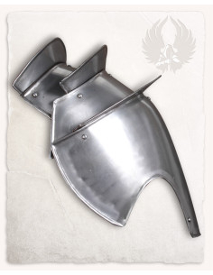 Mittelalterliche Schulterpolster aus poliertem Stahl,... 2