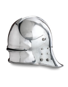 Duitse Sallet-helm in gepolijst staal, XV eeuw