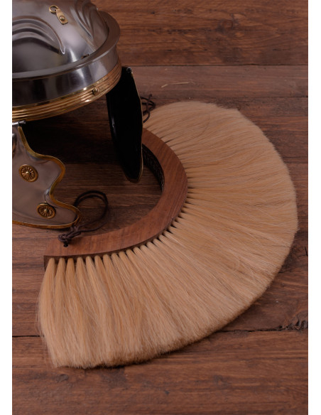 Holzbusch für römischen Helm – Beige