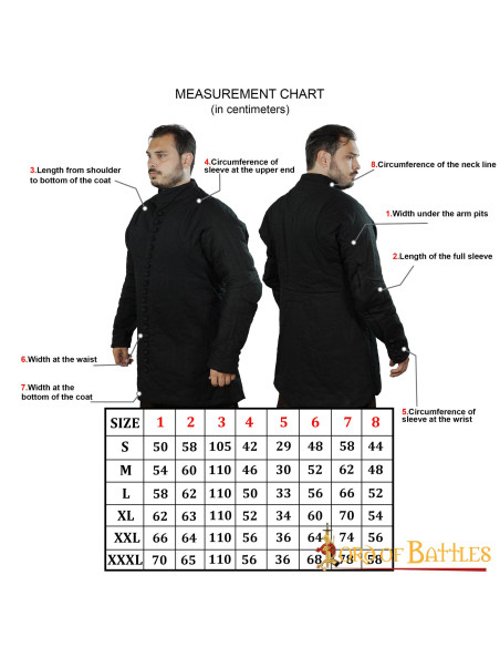 Gambesón medieval acolchado tipo 6...