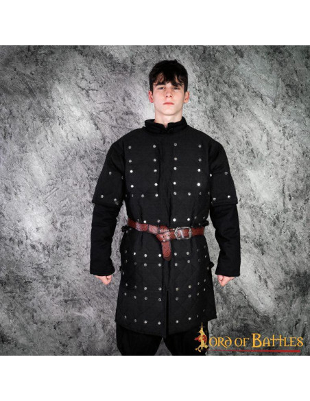 Sort brigandine med nitte stål... Sort brigandine med nitte stål...