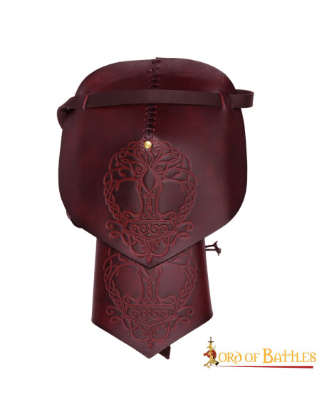 Viking lederen pauldrons model...