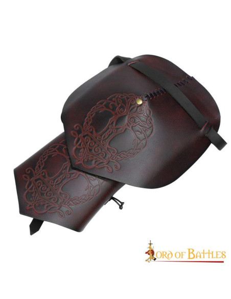 Viking lederen pauldrons model...