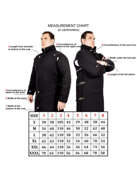 Polstret middelaldergambeson type 3...