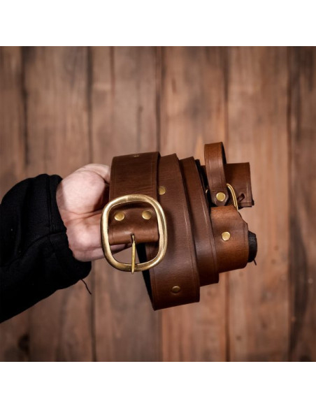 Brauner Ledergürtel im...