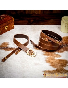 Cinturón de cuero marrón para colgar espada romana Gladius