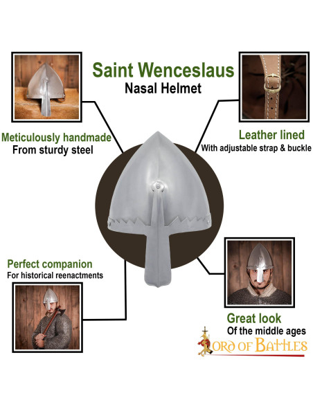 Saint Wenceslaus middeleeuwse helm,...
