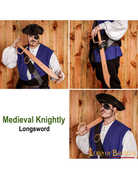 Houten piratenzwaard voor training