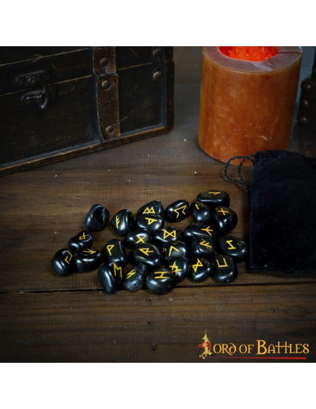 Juego de piedras rúnicas vikingas...