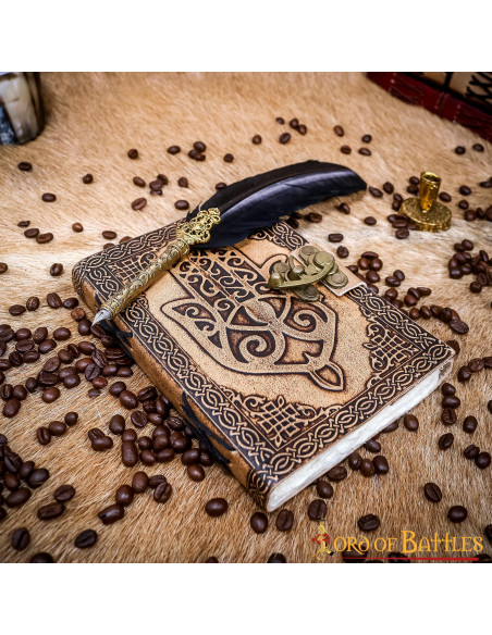 Tagebuch mit Notizen Hand der Fatima...