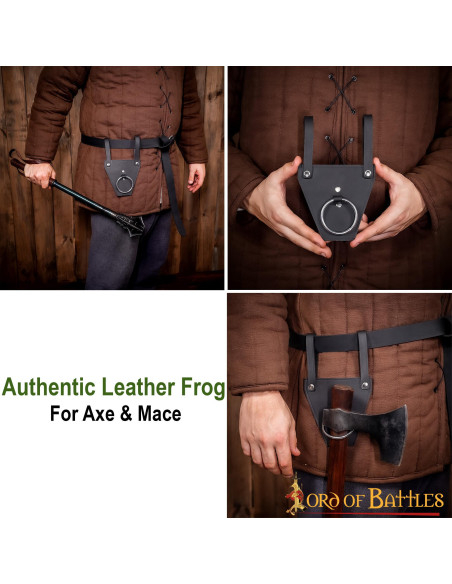 Zwarte ring baldric voor bijlen of...
