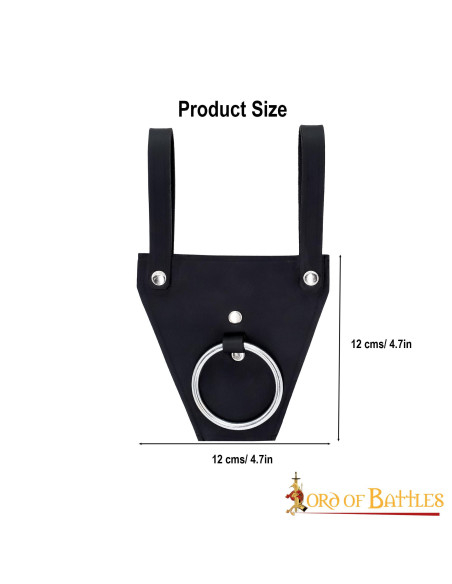Zwarte ring baldric voor bijlen of...