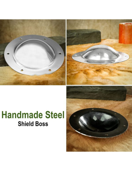 Umbo medieval de acero hecho a mano... Umbo medieval de acero hecho a mano...
