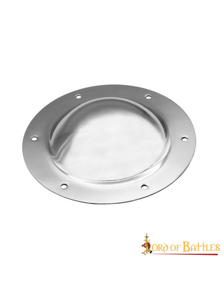 Håndlavet middelalderlig umbo i stål...