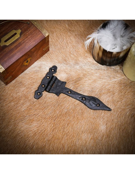 Rustiek ijzeren vintage deurscharnier