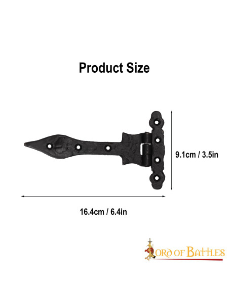 Bisagra puerta vintage hierro rústico