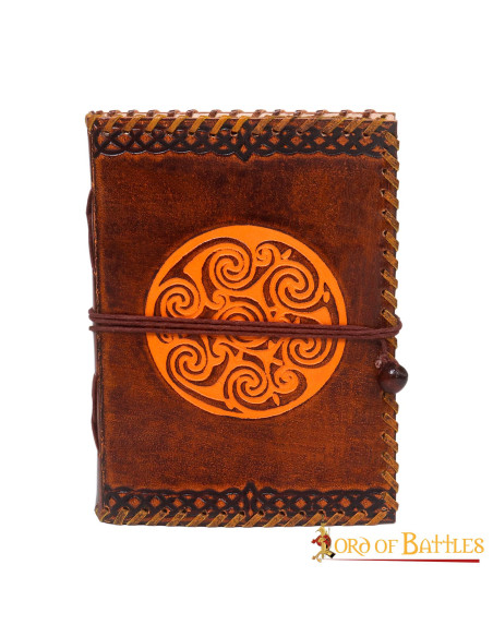 Middelalderblad med keltisk knude i...