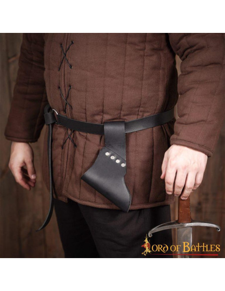 Tahalí en cuero para espadas y hachas