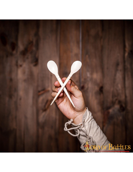 Set 2 cucharas romanas en hueso...