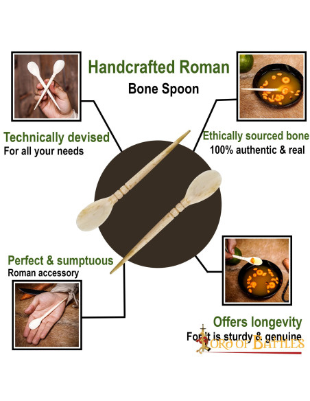 Sæt med 2 romerske benskeer (15,74 cm.)