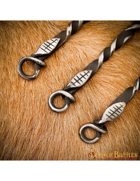 Set van middeleeuws bestek, vork, mes...