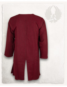 Middeleeuwse tuniek voor heren, model Shapur, in rood 2