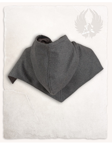 Mittelalterliche Gugel aus Wolle, Modell Folke, grau ⚔️ Tienda Medieval ... Mittelalterliche Gugel aus Wolle, Modell Folke, grau ⚔️ Tienda Medieval ...