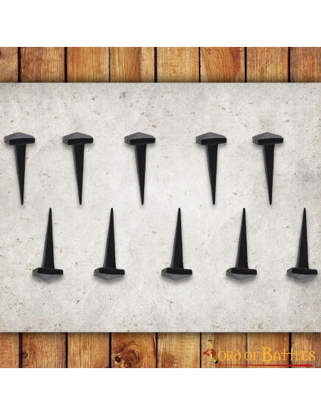Set 10 Clavos de hierro forjados a mano