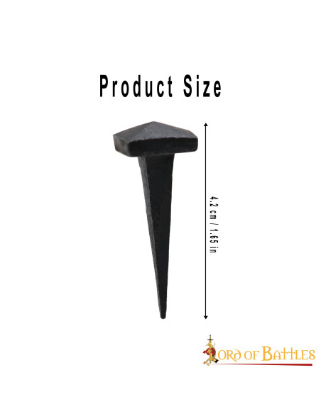 Set 10 Clavos de hierro forjados a mano