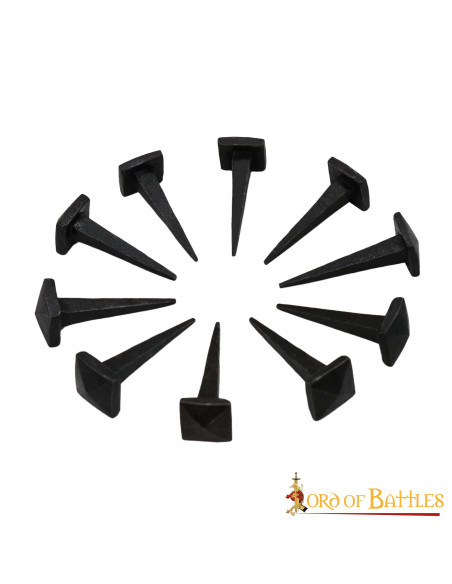 Set 10 Clavos de hierro forjados a mano