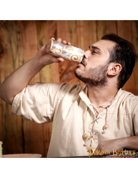 Vaso vikingo en cuerno de buey