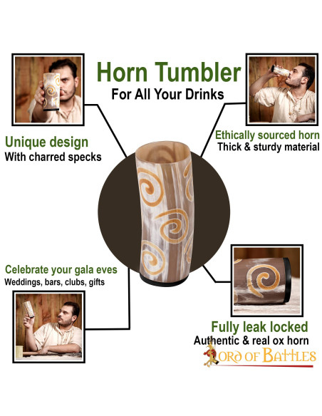 Wikingergefäß aus Ochsenhorn