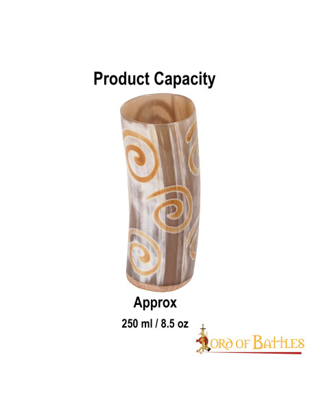 Vaso vikingo en cuerno de buey