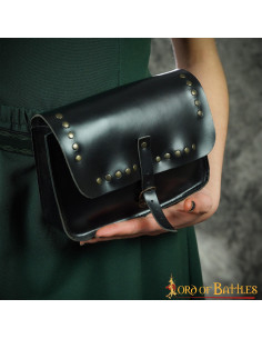 Bolso medieval cuadrado con chapones 2
