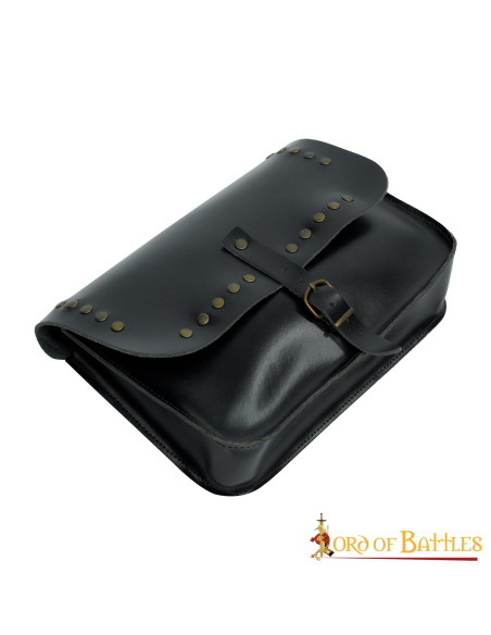 Bolso medieval cuadrado con chapones