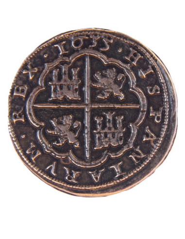 8 echte zilveren munten, 3,5 cm.