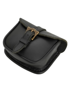 Ledertasche mit keltischer Messingschnalle 2