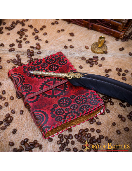 SteamPunk-Notizen-Tagebuch aus Leder,...