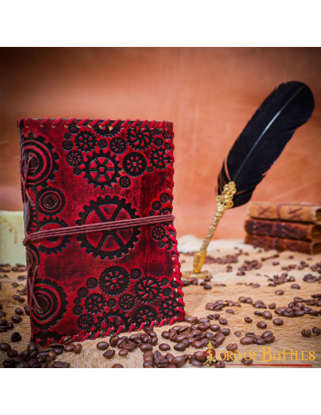 Læder SteamPunk Notes Journal, 100 sider