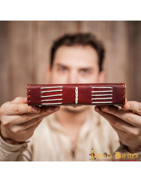 Ægte middelalderlig læderjournal