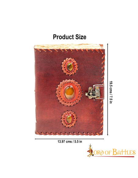 Ægte middelalderlig læderjournal