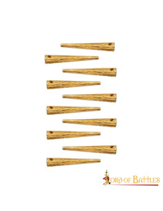 Set mit 10 mittelalterlichen Messing-Requisiten für... 2
