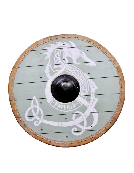 Viking Fenrir schild met lederen...
