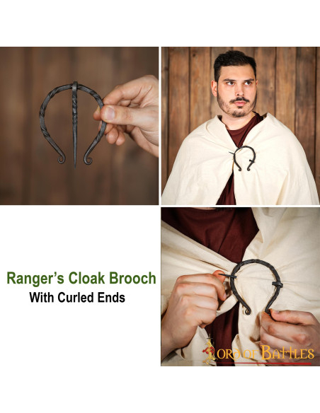 Fibula-spænde til kappe i håndsmedet...