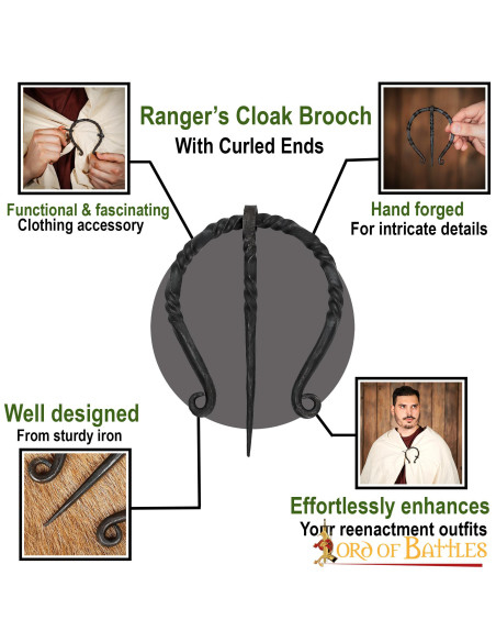 Fibula-gesp voor mantel in...