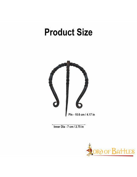 Fíbula-broche para capa en hierro...