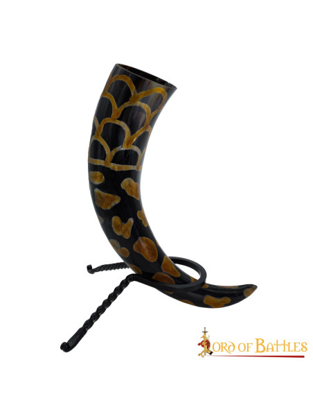 Schmiedeeiserner Ständer für Hörner